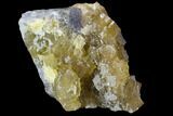 Yellow, Cubic Fluorite Crystal Cluster - Spain #98693-1
